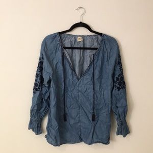 Gap denim blouse